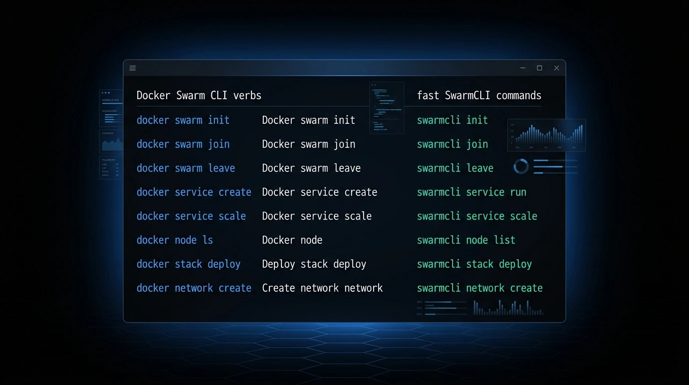 Docker Swarm Commands: The Reference, with the SwarmCLI Equivalent for Each