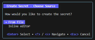 SwarmCLI Secret Management