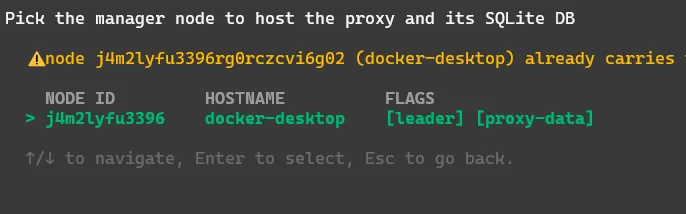 Select Manager Node
